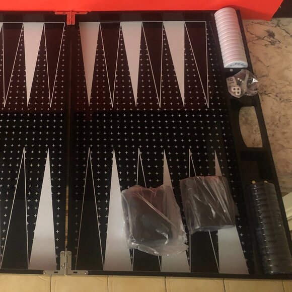 Acrylic Backgammon Set - Picture 1 of 2
